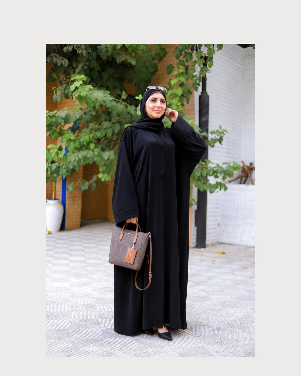 Luxury Silk Abaya – Rich Jet Black with Timeless Elegance
