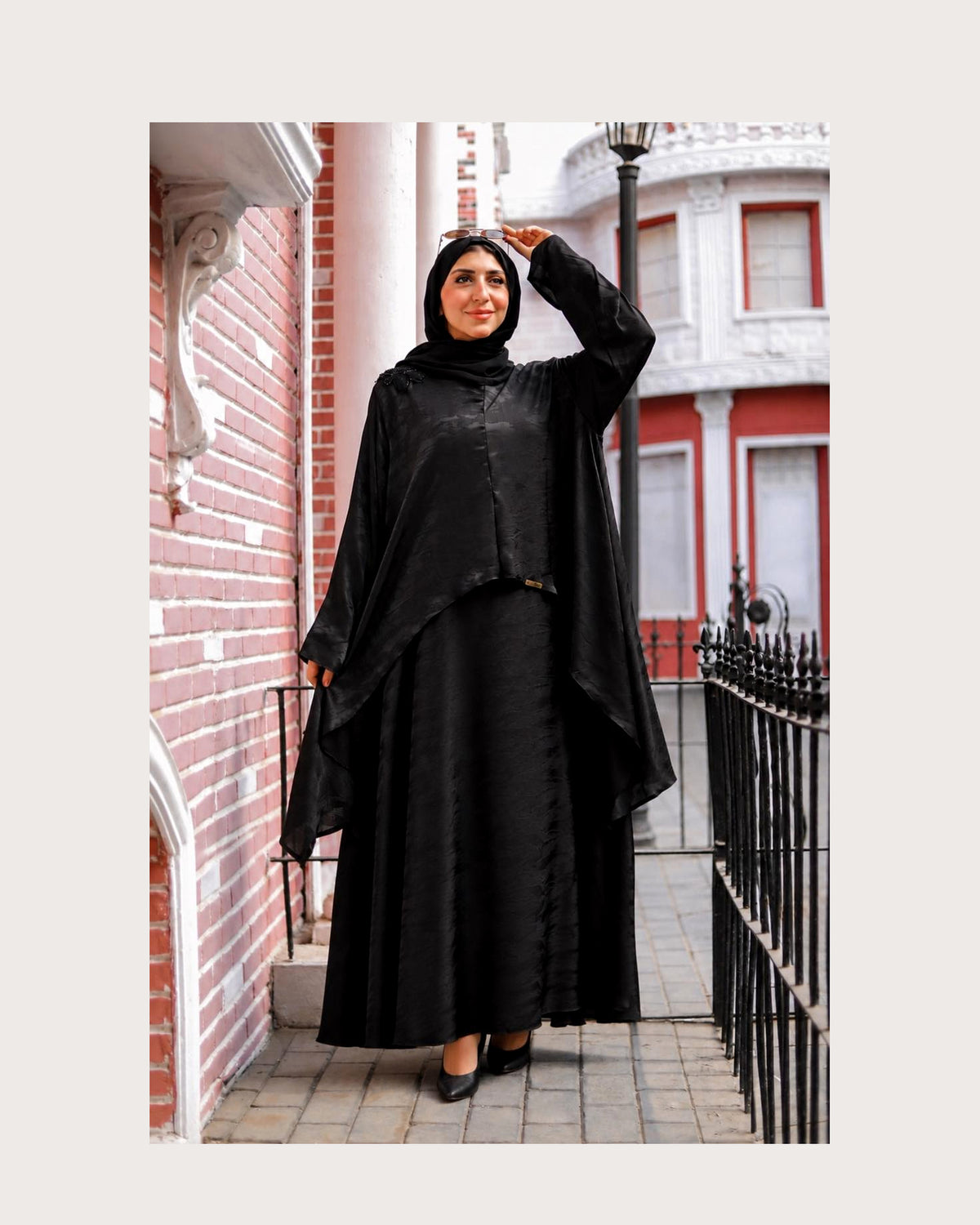 Premium Jacquard Silk Abaya
